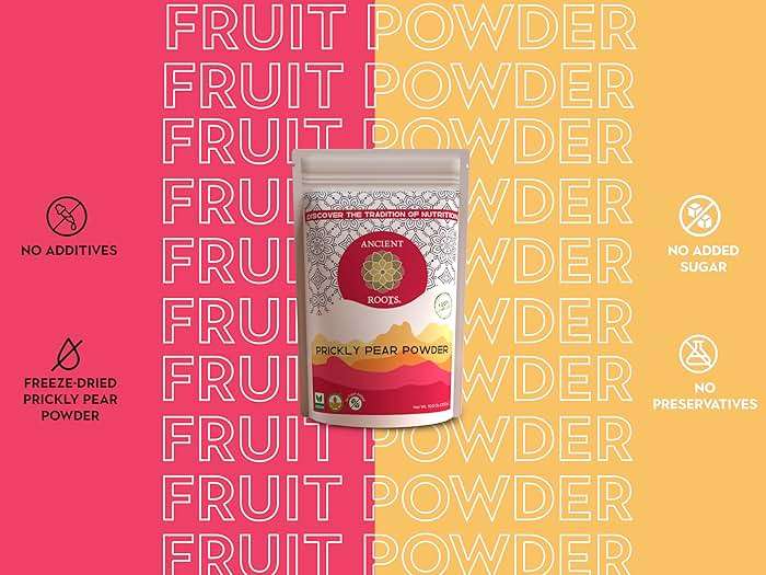 Ancient Roots Prickly Pear Powder - Freeze-Dried, All-natural, No Sugar Added, Cocktail Mix, Smoothie and Tea Mix, Resealable Pouch - 10.5 ounces (75 servings) - Image 6