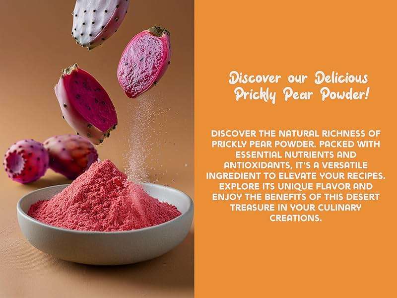 Ancient Roots Prickly Pear Powder - Freeze-Dried, All-natural, No Sugar Added, Cocktail Mix, Smoothie and Tea Mix, Resealable Pouch - 10.5 ounces (75 servings) - Image 9