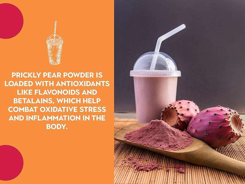 Ancient Roots Prickly Pear Powder - Freeze-Dried, All-natural, No Sugar Added, Cocktail Mix, Smoothie and Tea Mix, Resealable Pouch - 10.5 ounces (75 servings) - Image 10