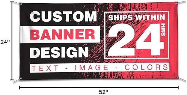 Customized Banner Full Color Printing, Custom Banner, 13oz Vinyl for Indoor & Outdoor Use, Add any Image or Text - Image 3