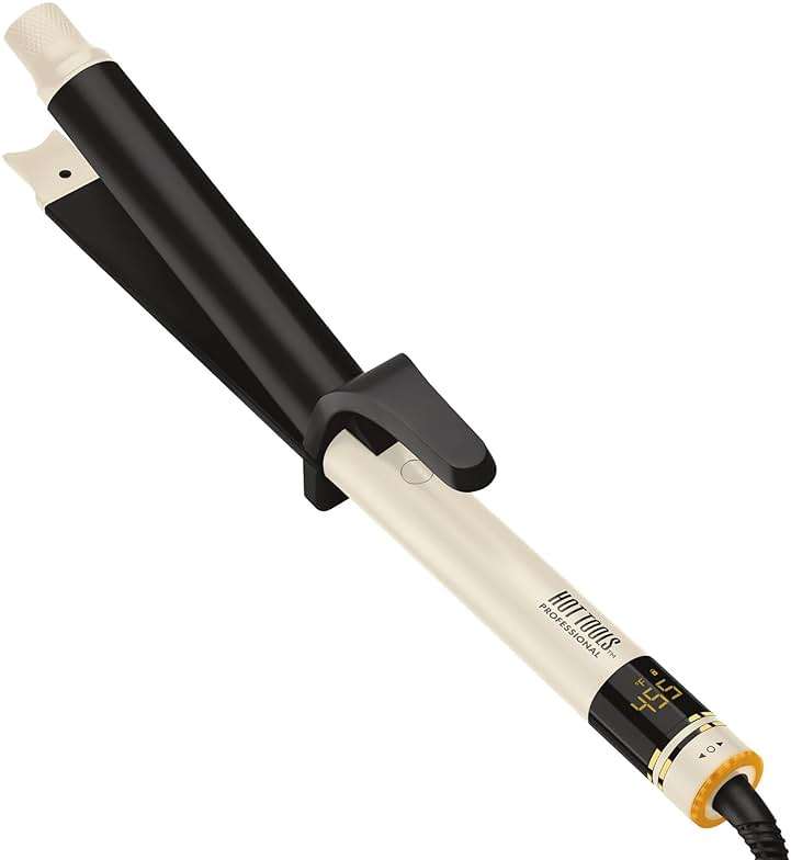 HOT Tools Pro Artist Protect & Style CurlStraight Styler | 2-in-1 Easy-to-Use, Use as Curling Iron, Flat Iron, or a Wand for Styling Curly or Straight Hair, 1 ¼" Curling Iron - Image 1