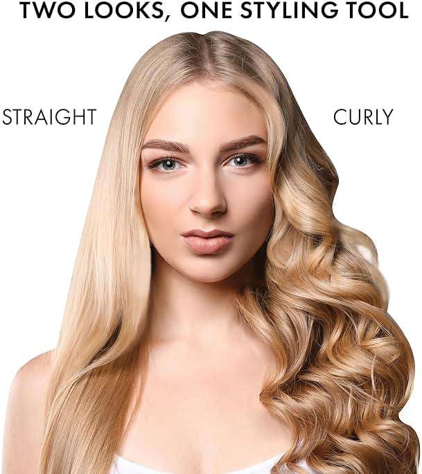 HOT Tools Pro Artist Protect & Style CurlStraight Styler | 2-in-1 Easy-to-Use, Use as Curling Iron, Flat Iron, or a Wand for Styling Curly or Straight Hair, 1 ¼" Curling Iron - Image 2