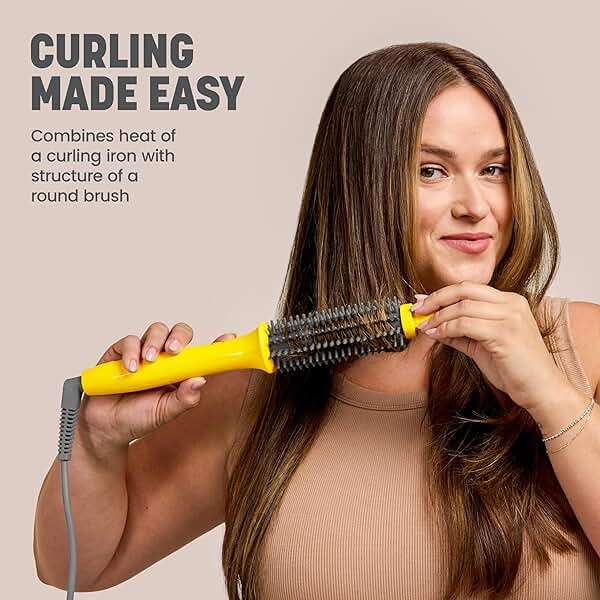 Drybar The Curl Party Heated Curling Round Brush – Salon Curling Wand with Long-Lasting, Shiny Results - Image 3