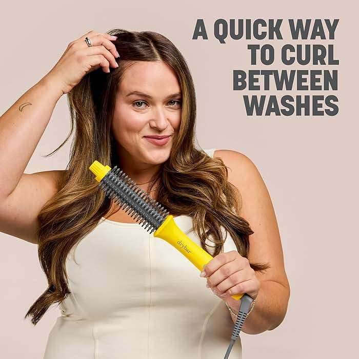 Drybar The Curl Party Heated Curling Round Brush – Salon Curling Wand with Long-Lasting, Shiny Results - Image 8
