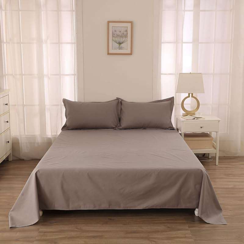 WenBags Lightweight Waterproof Flat Sheet 90 * 118 Inches California King Size-Mattress Protector for Bed & Couch, Pet Hair Resistant Cover Ideal for Dogs & Cats, Perfect for Hotels & Hospitals(Gray) - Image 5