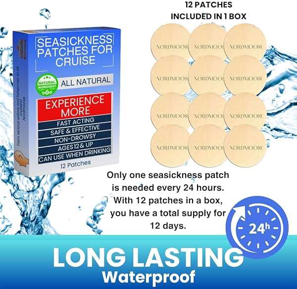 Nordmoose Sea Sickness Patches for Cruise - All Natural Motion Sickness Relief for Cruise - Non Drowsy Behind Ear Seasickness Solution for Cruise - Image 4