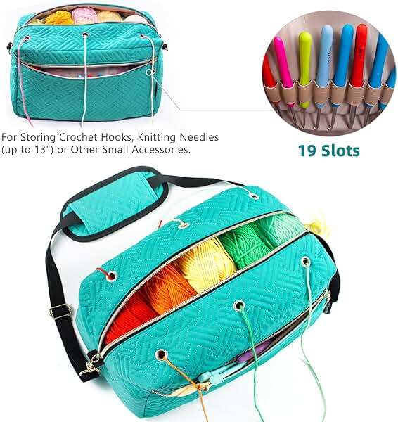 MYBAGZING Crochet Bag Organizer - Knitting & Crocheting Yarn Storage - Yarn Holder for Accessories, Gifts - Image 6