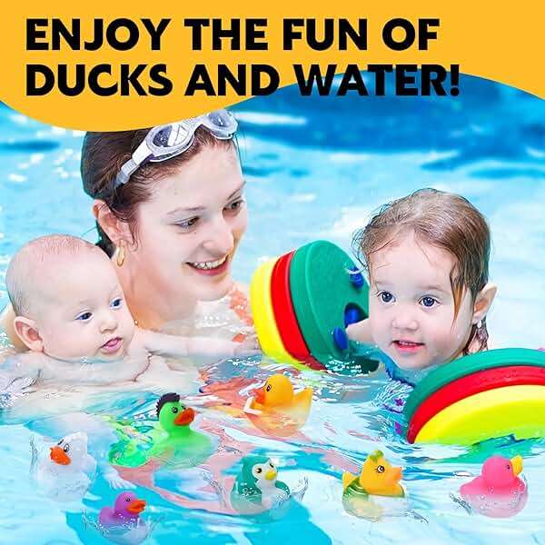200 Pack Rubber Ducks in Bulk, Jeep Ducks for Ducking, Ducks for Jeeps Assorted, Bath Toys Floater Duck for Kids, Baby Showers Accessories Party Favors - Image 6