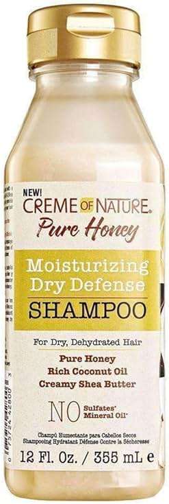 Creme of Nature Pure Honey Shampoo with Coconut Oil & Shea Butter, 12.07 Fl Oz & Knot Away Leave In Detangler, 8 Oz - Image 2