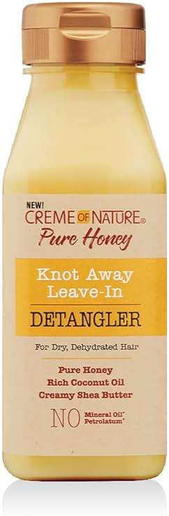 Creme of Nature Pure Honey Shampoo with Coconut Oil & Shea Butter, 12.07 Fl Oz & Knot Away Leave In Detangler, 8 Oz - Image 5