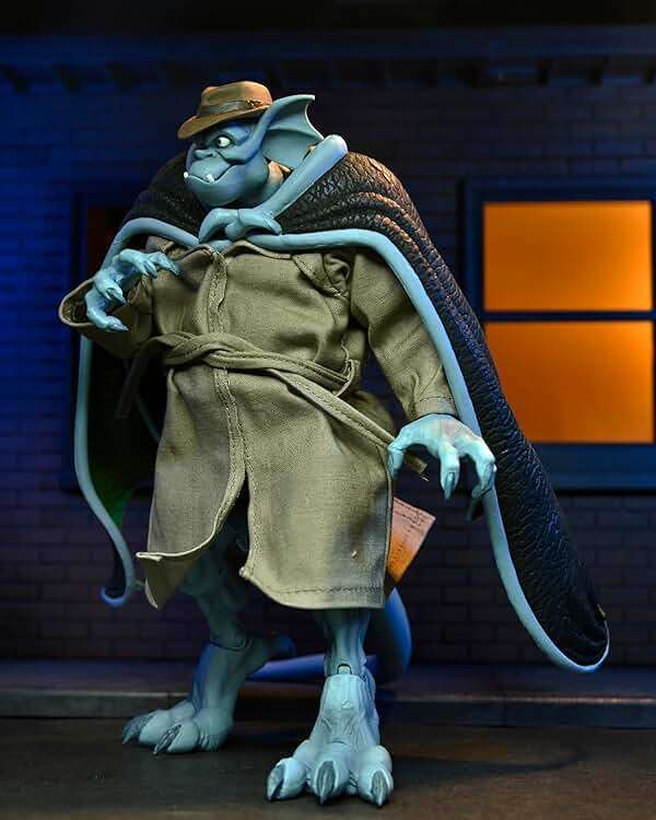 NECA - Gargoyles Ultimate Detective Broadway Silver Falcon (with Closed Wings) Action Figure - Image 2