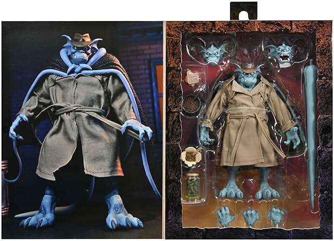 NECA - Gargoyles Ultimate Detective Broadway Silver Falcon (with Closed Wings) Action Figure - Image 4