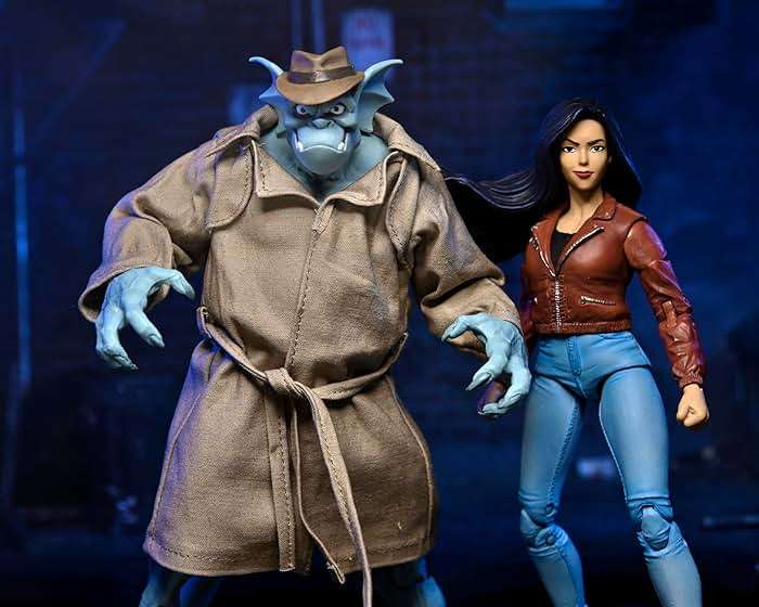 NECA - Gargoyles Ultimate Detective Broadway Silver Falcon (with Closed Wings) Action Figure - Image 6