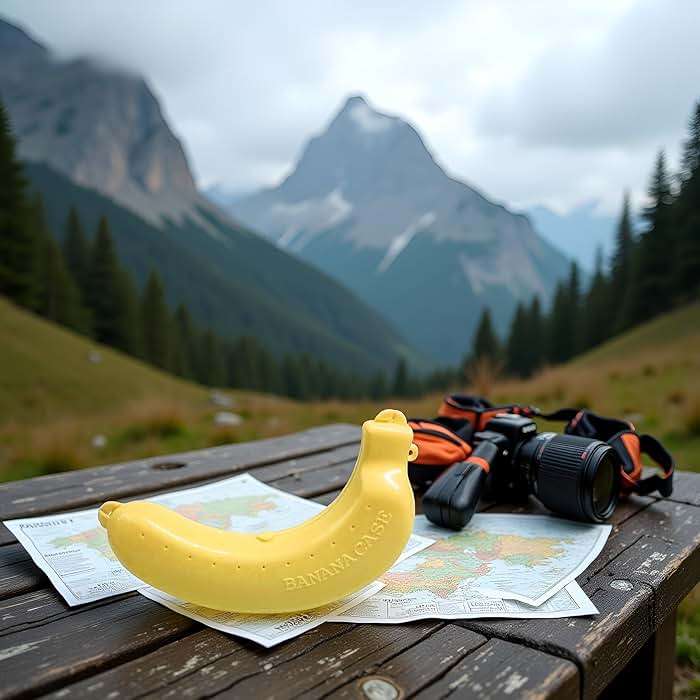 Jinshining Yellow Banana Protective Case Banana Protector Box Holder Banana Protector Flexible Plastic Fruit Banana Storage Case for Picnic and Travel Container Sets - Image 3