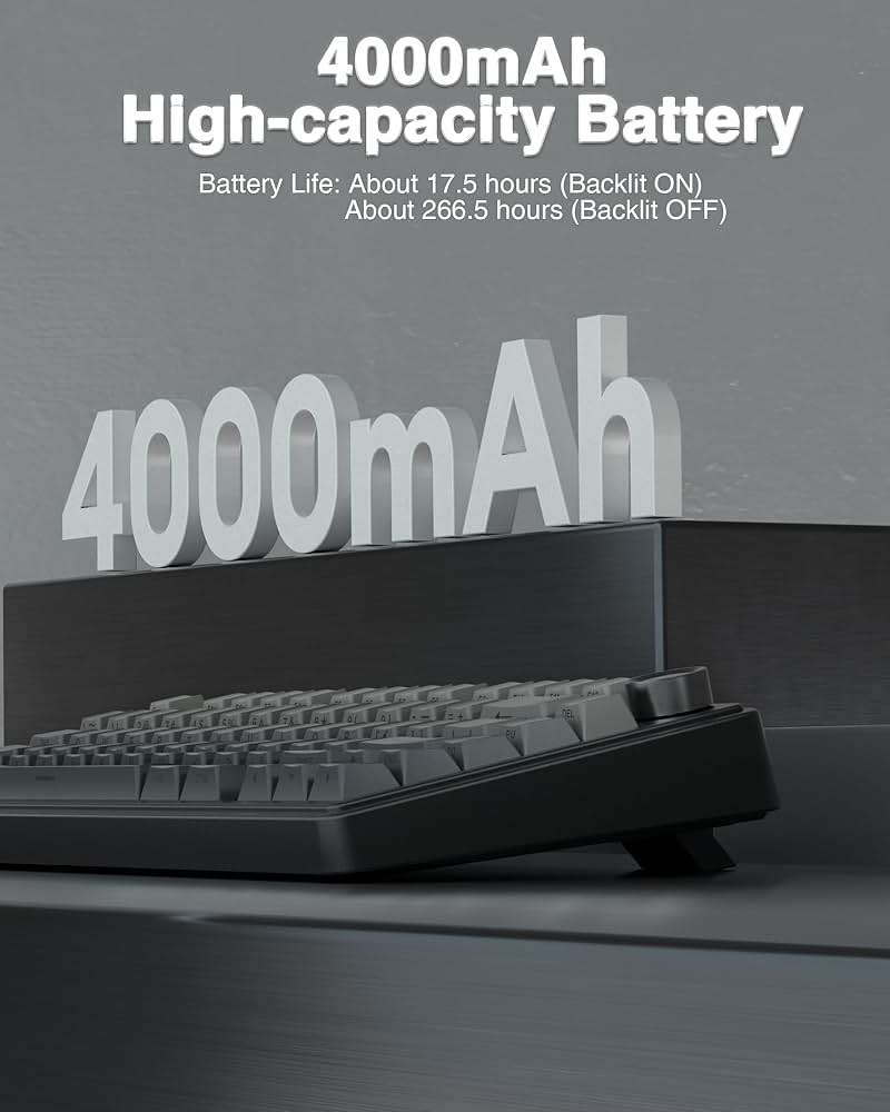 AULA F75 Pro Wireless Mechanical Keyboard,75% Hot Swappable Custom Keyboard with Knob,RGB Backlit,Pre-lubed Reaper Switches,Side Printed PBT Keycaps,2.4GHz/USB-C/BT5.0 Mechanical Gaming Keyboards - Image 7