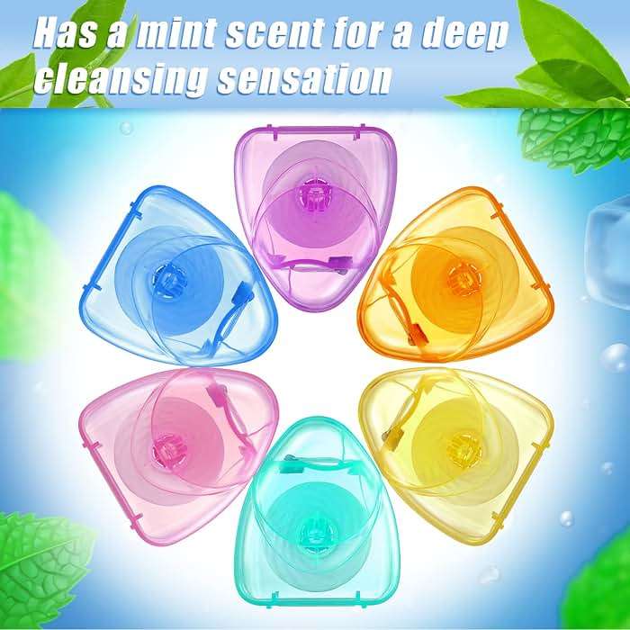 Patelai 200 Boxes Dental Floss Bulk Each 54 Yards/50 M Mint Waxed Mini Travel Size Tooth Floss Picks Pack Individually Wrapped for Adults Homeless Teeth Protection - Image 5