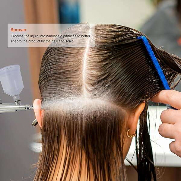 Elitzia Professional 5 in 1 Scalp Massage Hair Care Machine Black Hair Analyzer Equipment 200x Times HD Analysis Multifunction Spray Vibration Massage Brush Scalp Health Detection Salon SPA ETD22002 - Image 8