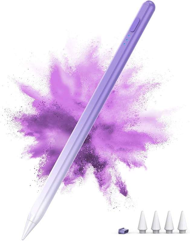 DEGGE Stylus Pen for iPad 2018-2026, 15Mins Fast Charge for Apple Pencil, Palm Rejection, Compatible with iPad A16 11/10/9/8/7/6, iPad Pro M5/M4/12.9"/11", iPad mini 7/6/5, iPad Air M3/M2/5/4/3 - Image 1