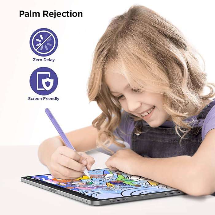 DEGGE Stylus Pen for iPad 2018-2026, 15Mins Fast Charge for Apple Pencil, Palm Rejection, Compatible with iPad A16 11/10/9/8/7/6, iPad Pro M5/M4/12.9"/11", iPad mini 7/6/5, iPad Air M3/M2/5/4/3 - Image 4