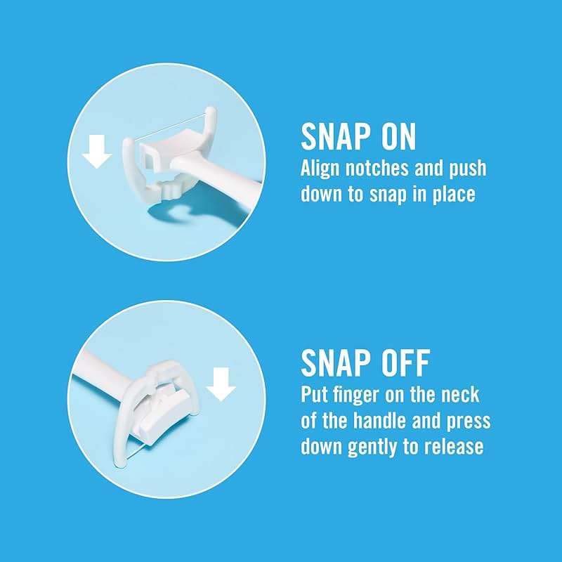 REACH® Listerine Ultraclean Access Flosser Refill Heads | Dental Flossers | Refillable Flosser | Effective Plaque Removal | Mint Flavored | 28 ct, 3 Pack, Package May Vary - Image 7