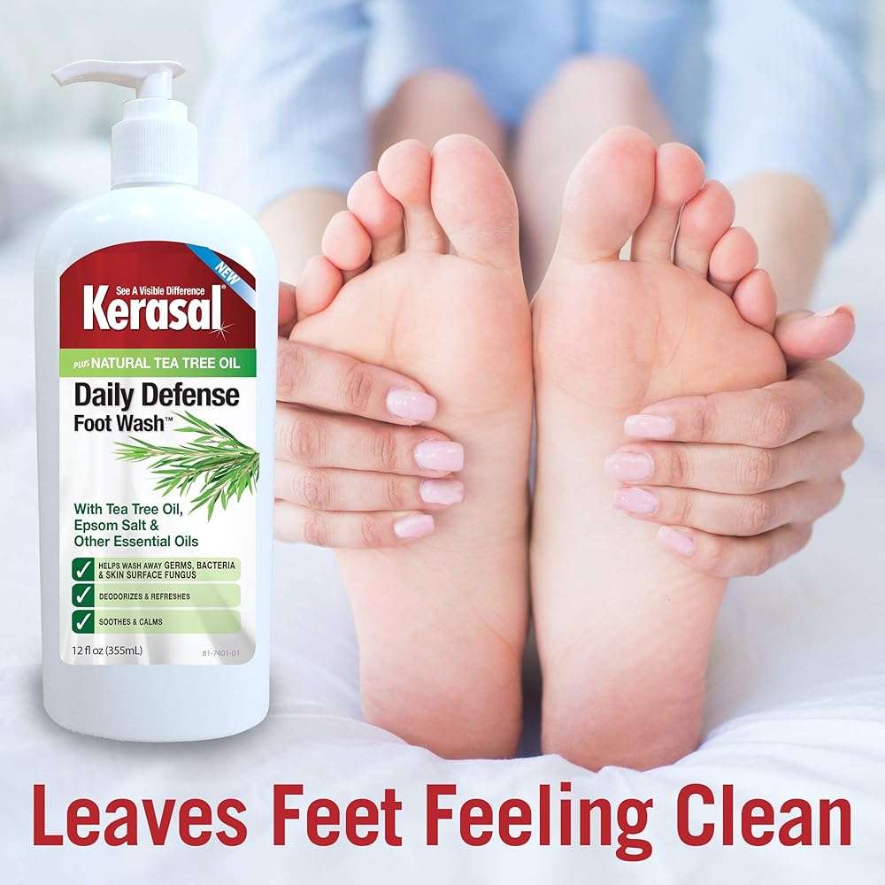 Kerasal Daily Defense Foot Wash Daily Cleanser for Feet, 12 Ounce (Pack of 2) - Image 5
