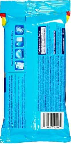 Windex Wipes Glass Cleaning, Pre-Moistened Glass and Surface Wipes to Clean Home Surfaces, Household Essentials, Original Scent, 38 Count (Pack of 2) - Image 3