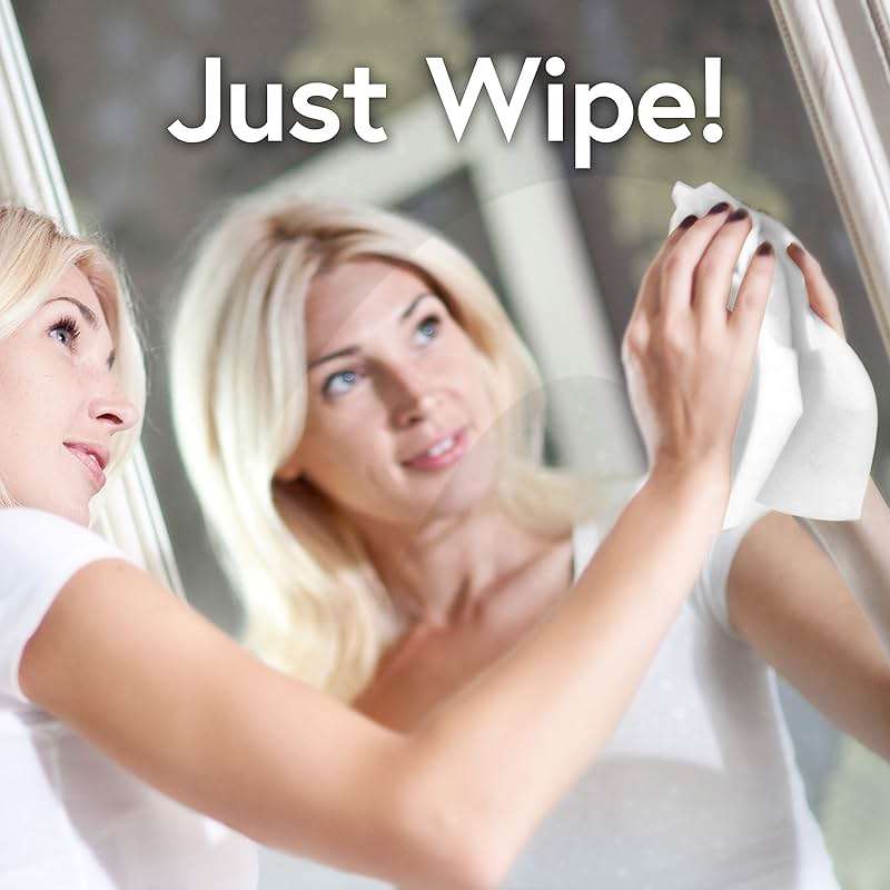 Windex Wipes Glass Cleaning, Pre-Moistened Glass and Surface Wipes to Clean Home Surfaces, Household Essentials, Original Scent, 38 Count (Pack of 2) - Image 6