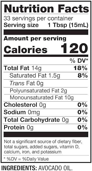 BetterBody Foods Refined Avocado Oil, Non-GMO | Kosher | High-Heat Cooking | 16.9 Fl Oz | Pack of 2 - Image 2