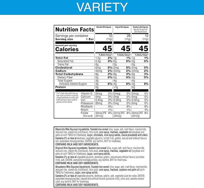 Rice Krispies Treats Mini Crispy Marshmallow Squares, Kids Snacks, Lunch Snacks, 20.1oz Box (52 Bars) (Pack of 2) - Image 2
