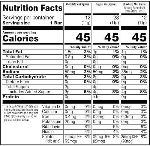 Rice Krispies Treats Mini Crispy Marshmallow Squares, Kids Snacks, Lunch Snacks, 20.1oz Box (52 Bars) (Pack of 2) - Image 9