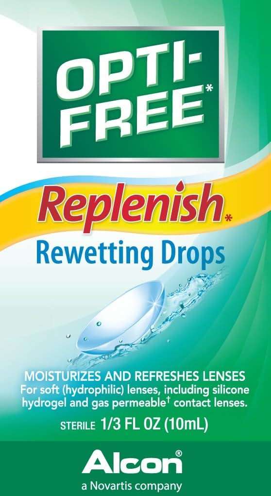 Opti-Free Replenish Rewetting Drops,10-mL,0.33 Fl Oz (Pack of 2) - Image 2