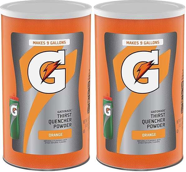 Gatorade Thirst Quencher Powder, Orange, 76.5 oz (Pack of 2) - Image 1