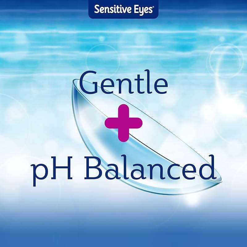 Bausch + Lomb Sensitive Eyes Saline Solution, Gentle Daily Rinse for Soft & Gas Permeable Contact Lenses, with Potassium, 12 Fl Oz, (Pack of 2) - Image 3