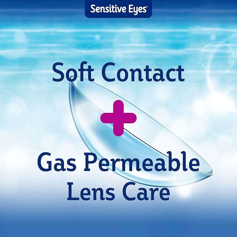 Bausch + Lomb Sensitive Eyes Saline Solution, Gentle Daily Rinse for Soft & Gas Permeable Contact Lenses, with Potassium, 12 Fl Oz, (Pack of 2) - Image 4