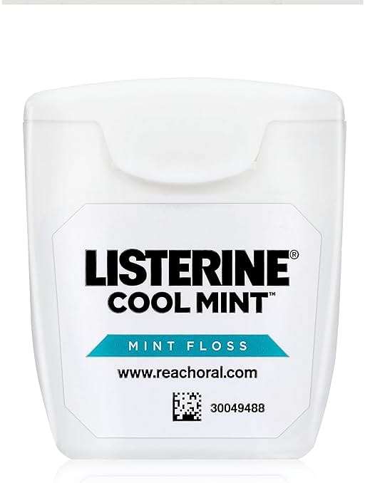 Listerine Cool Mint Interdental Floss | Effective Plaque Removal, Teeth & Gum Protection | Shred-Resistant, Fresh-Breath Feeling, PFAS Free | 55 Yards, 2 Pack - Image 7