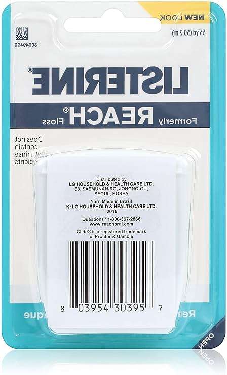 Listerine Cool Mint Interdental Floss | Effective Plaque Removal, Teeth & Gum Protection | Shred-Resistant, Fresh-Breath Feeling, PFAS Free | 55 Yards, 2 Pack - Image 8