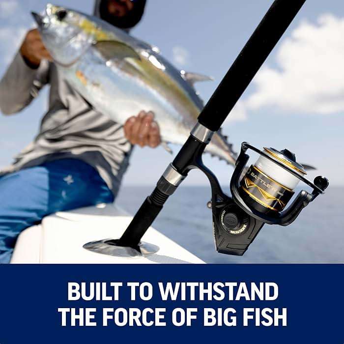 Penn Battle IV Spinning Reel and Fishing Rod Combo - Image 4