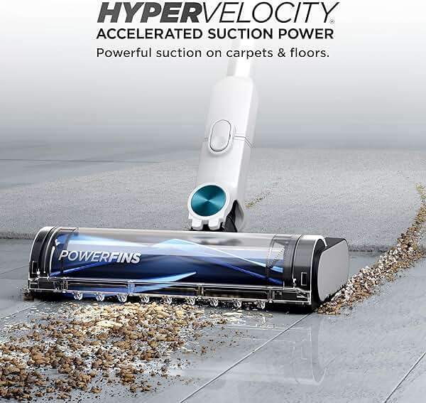 Shark Clean & Empty Cordless Stick Vacuum & Auto-Empty System | HEPA Filter | Lightweight, Portable, Rechargeable | Stick Vacuum for Pet Hair | Carpets & Hard Floors | 40-Min Runtime | White | BU3521 - Image 13