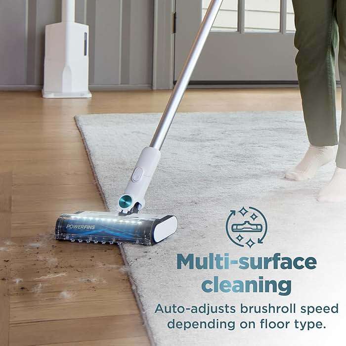 Shark Clean & Empty Cordless Stick Vacuum & Auto-Empty System | HEPA Filter | Lightweight, Portable, Rechargeable | Stick Vacuum for Pet Hair | Carpets & Hard Floors | 40-Min Runtime | White | BU3521 - Image 8