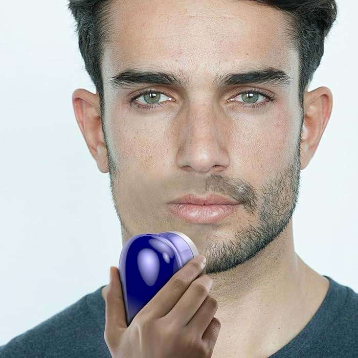 Mini Electric Shaver, Pocket Size Electric Shaver for Men Women, Rechargeable Easy One-Button, Portable Powerful Waterproof Razor for Travel Office Business Trip (1Pack) - Image 3