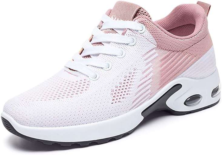 Padgene Womens Sneakers Air Cushion Running Shoes Lightweight Tennis Walking Shoes Mesh Breathable Gym Work Fashion Sneakers Athletic Comfortable Casual - Image 1