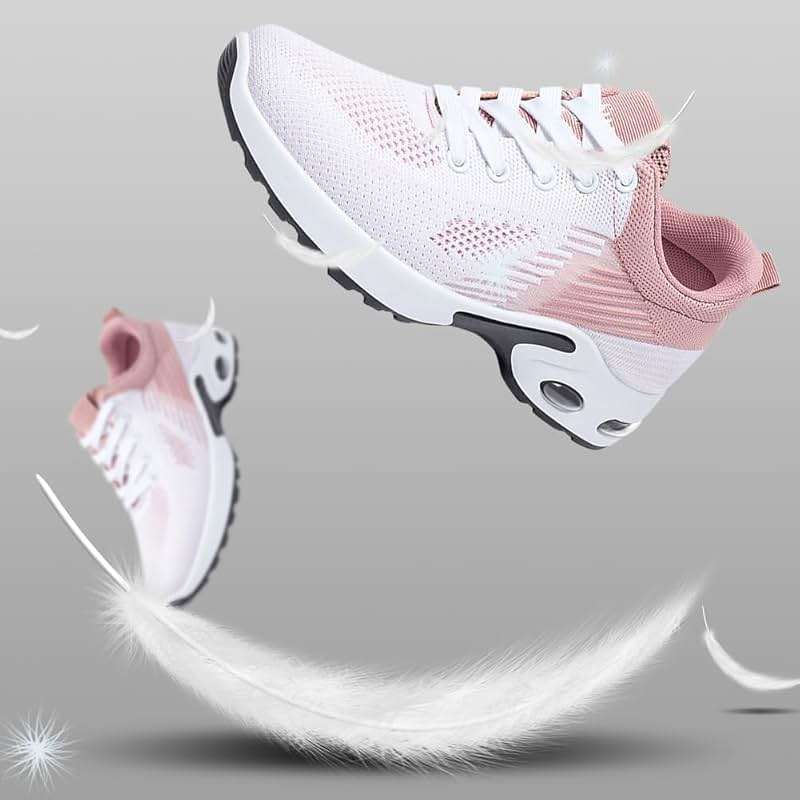 Padgene Womens Sneakers Air Cushion Running Shoes Lightweight Tennis Walking Shoes Mesh Breathable Gym Work Fashion Sneakers Athletic Comfortable Casual - Image 5