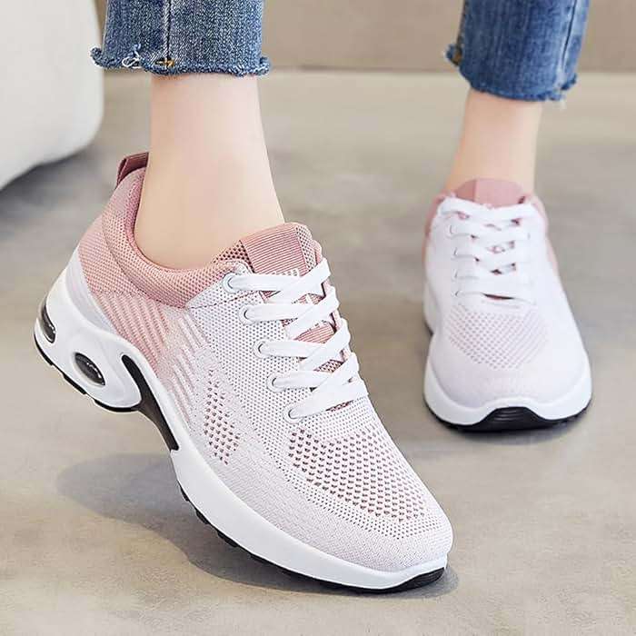 Padgene Womens Sneakers Air Cushion Running Shoes Lightweight Tennis Walking Shoes Mesh Breathable Gym Work Fashion Sneakers Athletic Comfortable Casual - Image 7