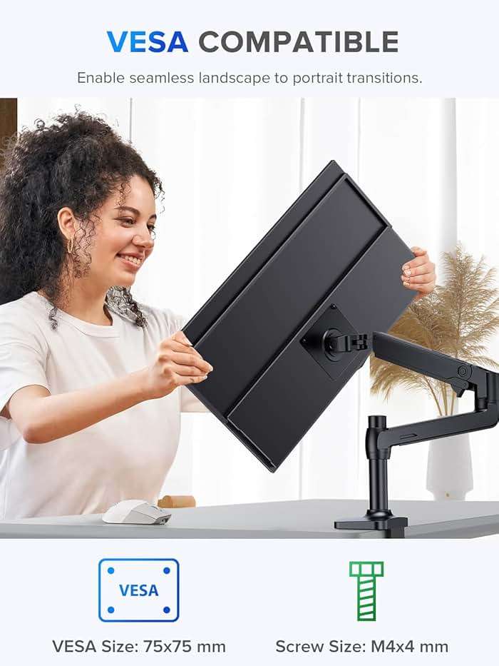 UPERFECT Portable Monitor, 22" 2K QLED 100% DCI-P3 2560×1440 QHD FreeSync HDR Laptop Monitor, w/VESA, Stand, USB-C Mini HDMI Travel Second Monitor for Computer, Phone, Mini PC, Gaming Consoles - Image 6