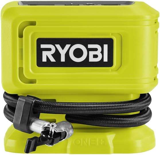 Ryobi - 18 V One+ 11 Bar Wireless Compressor - Tyre and Ball Inflation - Comes with 3 Tips (without Battery) - RPI18 - Image 4