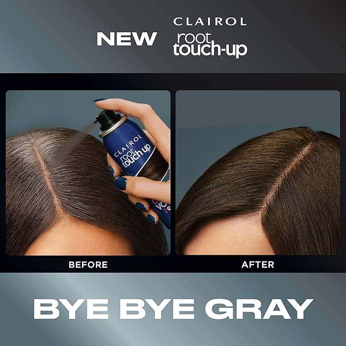 Clairol Root Touch-Up Color + Volume 2-in-1 Temporary Hair Coloring Spray, Dark Brown Hair Color, Pack of 2 - Image 2