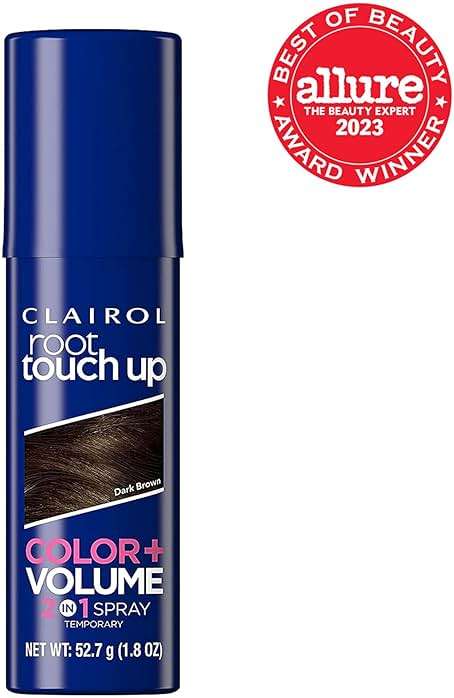 Clairol Root Touch-Up Color + Volume 2-in-1 Temporary Hair Coloring Spray, Dark Brown Hair Color, Pack of 2 - Image 9