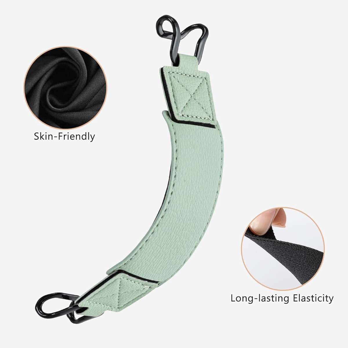 CoBak Secure Hand Strap for Ebook Reader - Versatile and Lightweight Finger Grip Holder for 6-7.5" E-Book Tablet - High Elasticity, Sagegreen-1 - Image 6