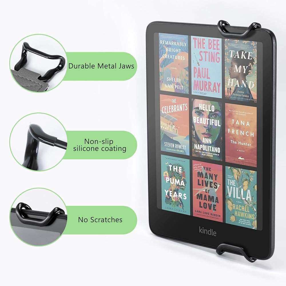 CoBak Secure Hand Strap for Ebook Reader - Versatile and Lightweight Finger Grip Holder for 6-7.5" E-Book Tablet - High Elasticity, Sagegreen-1 - Image 7