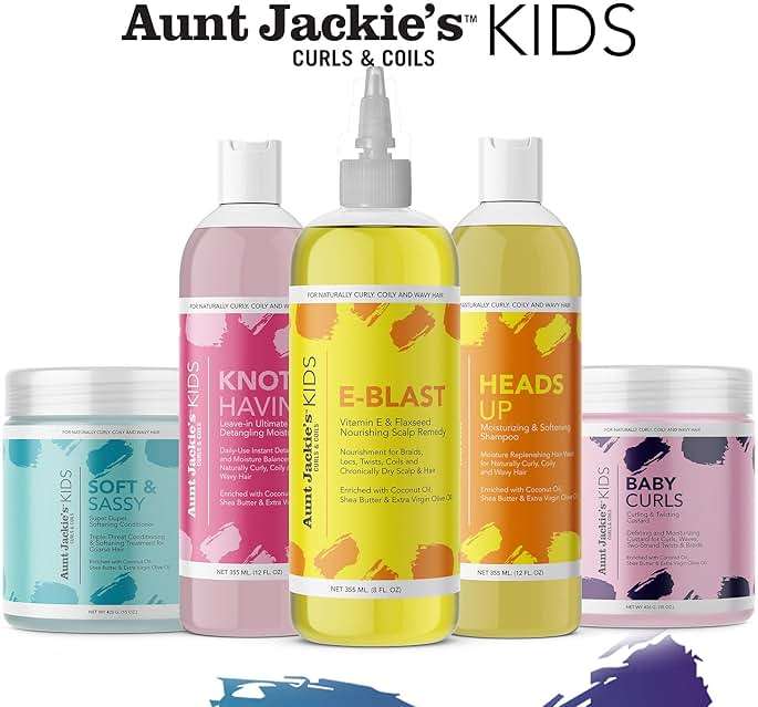 Aunt Jackie's Kids Knot Havin' It Leave-In Ultimate Detangling Hair Moisturizer for Naturally Curly, Coily and Wavy Hair, 12 oz (Pack of 2) - Image 5